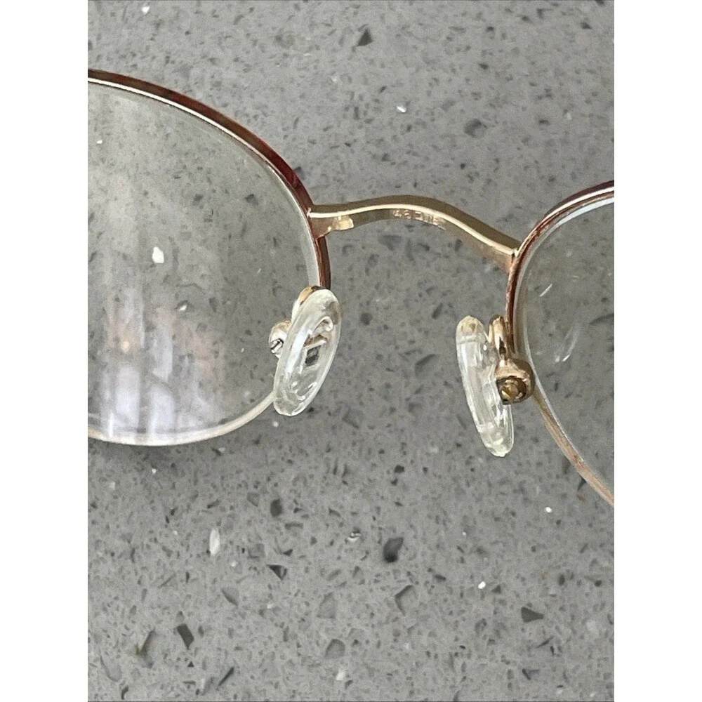 Laura Ashley Erica Harvest EYEGLASSES FRAMES ONLY 46-18-135  Round half rim
